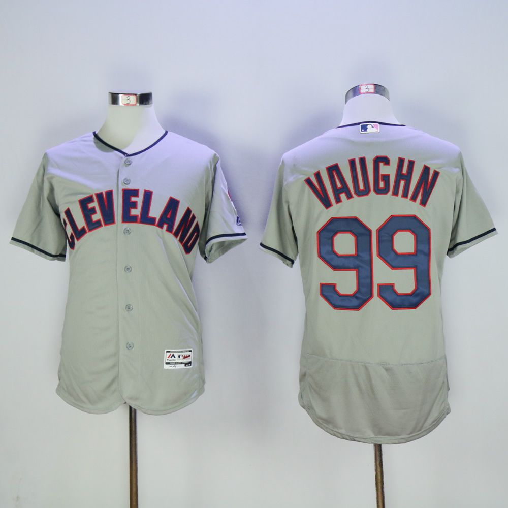Men Cleveland Indians #99 Vaughn Grey MLB Jerseys